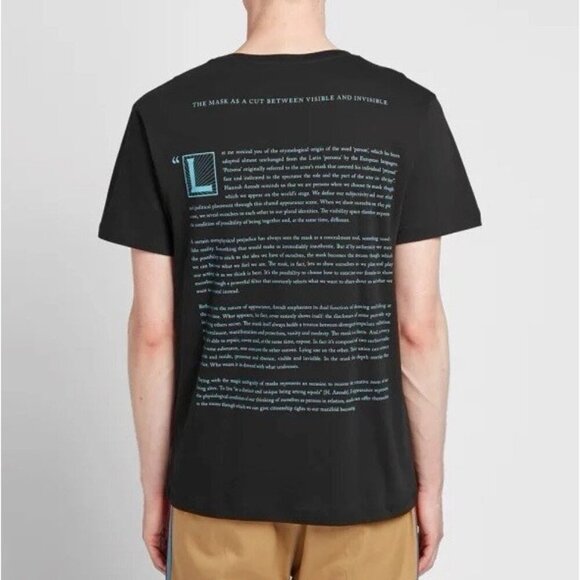 NWT Gucci Manifesto Mask Print Oversized Cotton T-Shirt In Black Size L - Picture 6 of 16